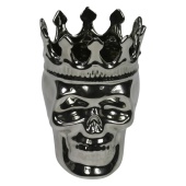 THOMPSON FERRIER "Thé Aroma Maximilien Skull" свеча ароматическая в декоративном серебряном черепе