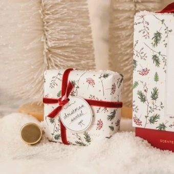 PORTUS CALE Подарочный набор "Рождественский сандал" Коллекция "Новогодние подарки", диффузор 100 мл + мыло 150 гр.