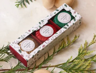 PORTUS CALE Подарочный набор мыла " Новогодние подарки" 3*150 гр