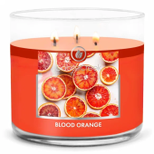 GOOSE CREEK Ароматическая свеча "BLOOD ORANGE/ Красный апельсин", в подсвечнике с 3 фитилями, вес - 411 гр, время горения - 35+ часов, соевый воск