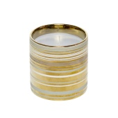 Декоративная свеча THOMPSON FERRIER "Opus French Riviera - Опус серый и золотой вихрь"