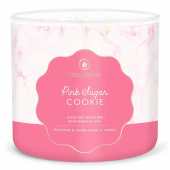GOOSE CREEK Ароматическая свеча Pink Sugar Cookie / Розовое сахарное печенье, Коллекция "Для Влюбленных", в подсвечнике с 3 фитилями, вес - 411 гр, время горения - 35+ часов, соевый воск