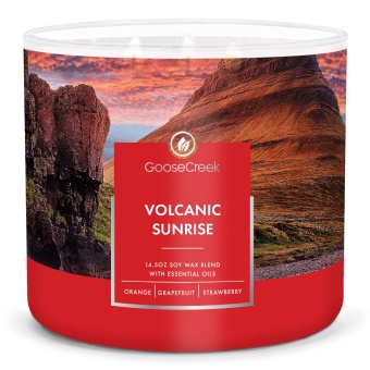 GOOSE CREEK "Volcanic Sunrise" свеча ароматическая в подсвечнике с 3 фитилями