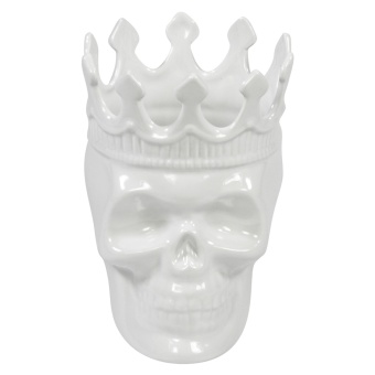 THOMPSON FERRIER "Rose de Vents Louise Skull" свеча ароматическая в декоративном белом черепе