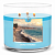 GOOSE CREEK Ароматическая свеча "SUNLIT SHORES/ Солнечные берега", в подсвечнике с 3 фитилями, вес - 411 гр, время горения - 35+ часов, соевый воск
