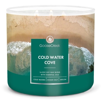GOOSE CREEK "COLD WATER COVE" свеча ароматическая в подсвечнике с 3 фитилями